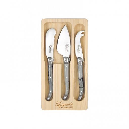 Etiouette Laguiole Cheese knife Set French design Stainless Steel knives 3pcs