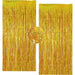 Gold Foil Curtain Sparkle Metallic Fringe Tinsel Backdrop Party Decorations