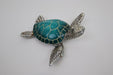 Sea Turtle Statue Figurine Ornament Blue Aqua Turtles 2pc Set 13cm Home Decor