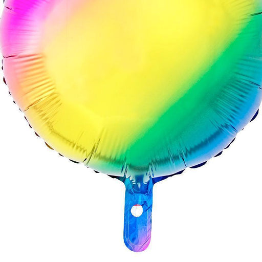 Rainbow Foil Balloon Big Round Multicoloured Balloons 45cm Party Decorations