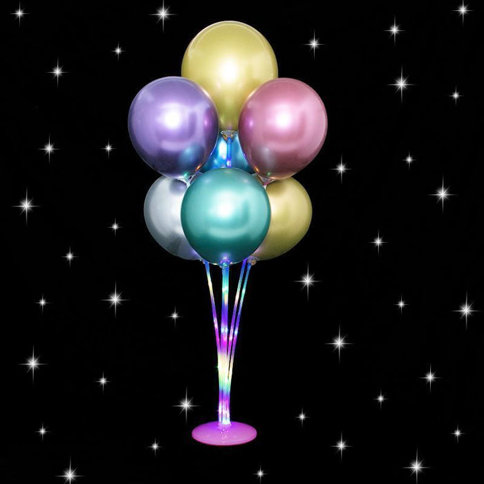 Balloon Stand Kit with Led Light Table Balloons Holder Wedding Birthday Party