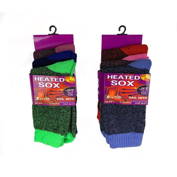 Women Warm Thermal Socks Heated Sox Winter Work Thick Heat Soft Ladies Size 6-11