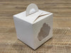 Cupcake Boxes Single Cupcake Muffin Containers with Insert Window & Handle