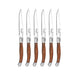 Laguiole Steak Knife Set Silhouette Stainless Steel 430 Inox 6 Knives & Gift Box