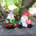 Garden Gnomes Welcome Sign Gnome Statue Figurine Fairy Garden Accessories 4pcs