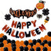 Happy Halloween Balloon Kit Spider Bat Pumpkin Halloween Party Decorations 66pcs