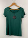 Caroline Morgan Short Sleeve Top Scoop Neck T-Shirts Basic Tee Tops Plain Colour