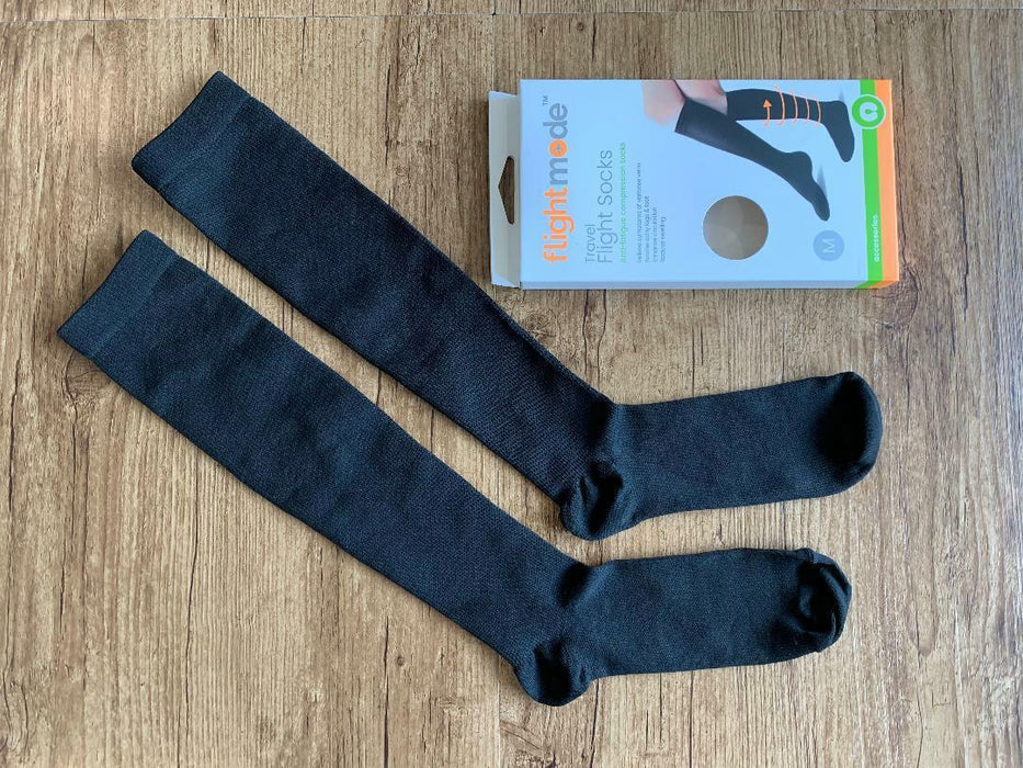 Travel Flight Socks Compression Sock Support Stocking reduce Swelling 2 Pairs