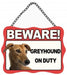 Dog Cat Metal Sign Beware of Dogs Guard Dog on Duty Warning Gate & Home Signs