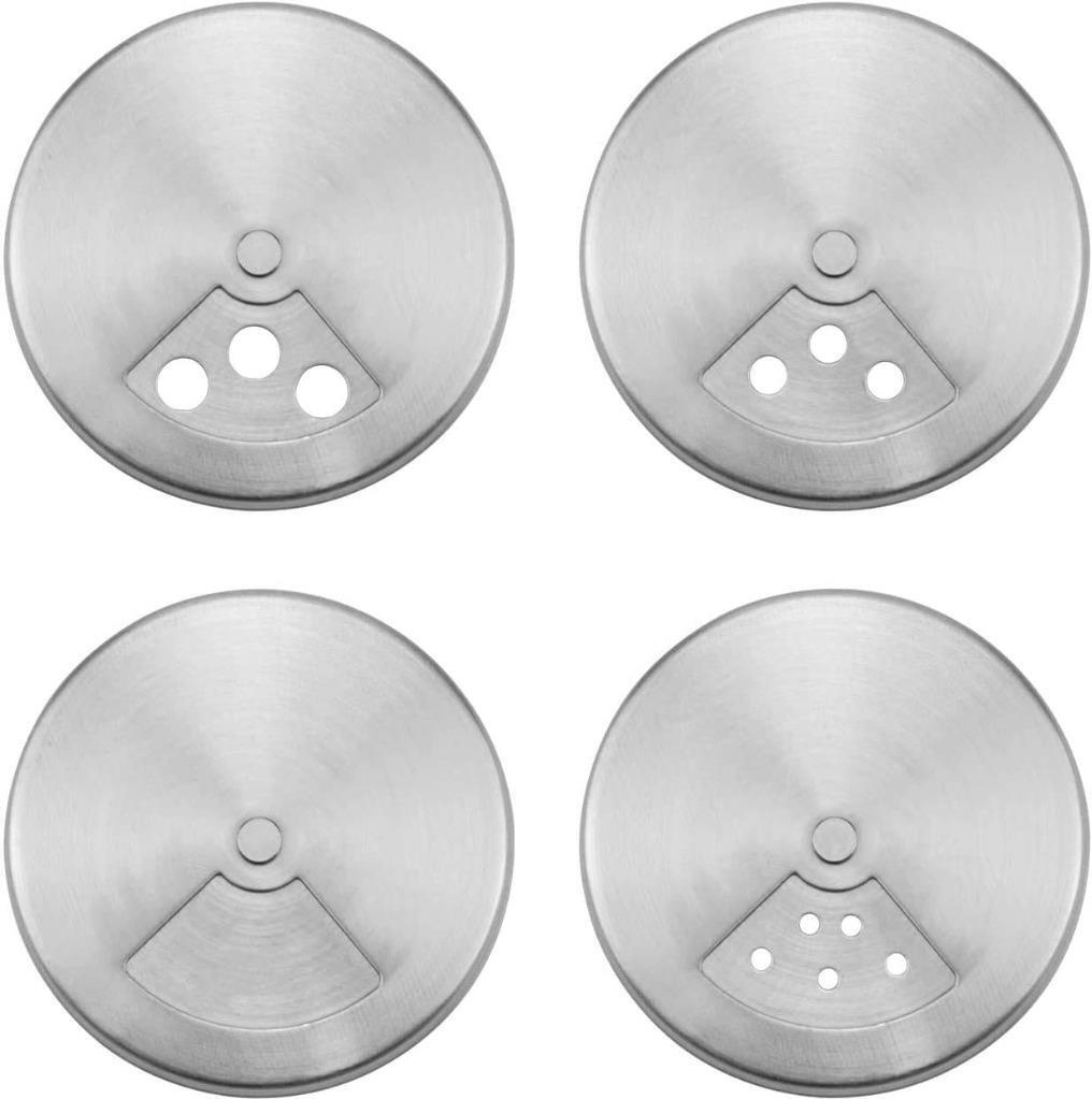 12x Glass Storage Jar with Shaker Lid Seasoning Spice Herb Salt Pepper Jars Bulk