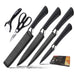 Kitchen Knife Set Everich Chef Knives Stainless Steel Nonstick 6 pieces Scissor