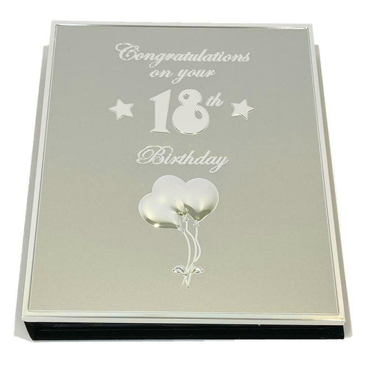 18th Birthday Photo Album hold 76 Photos Albums with Gift Box Front Metal Cover