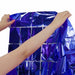 Blue Foil Curtain Sequin Square Backdrop Birthday Wedding Party Decorations 1x2m