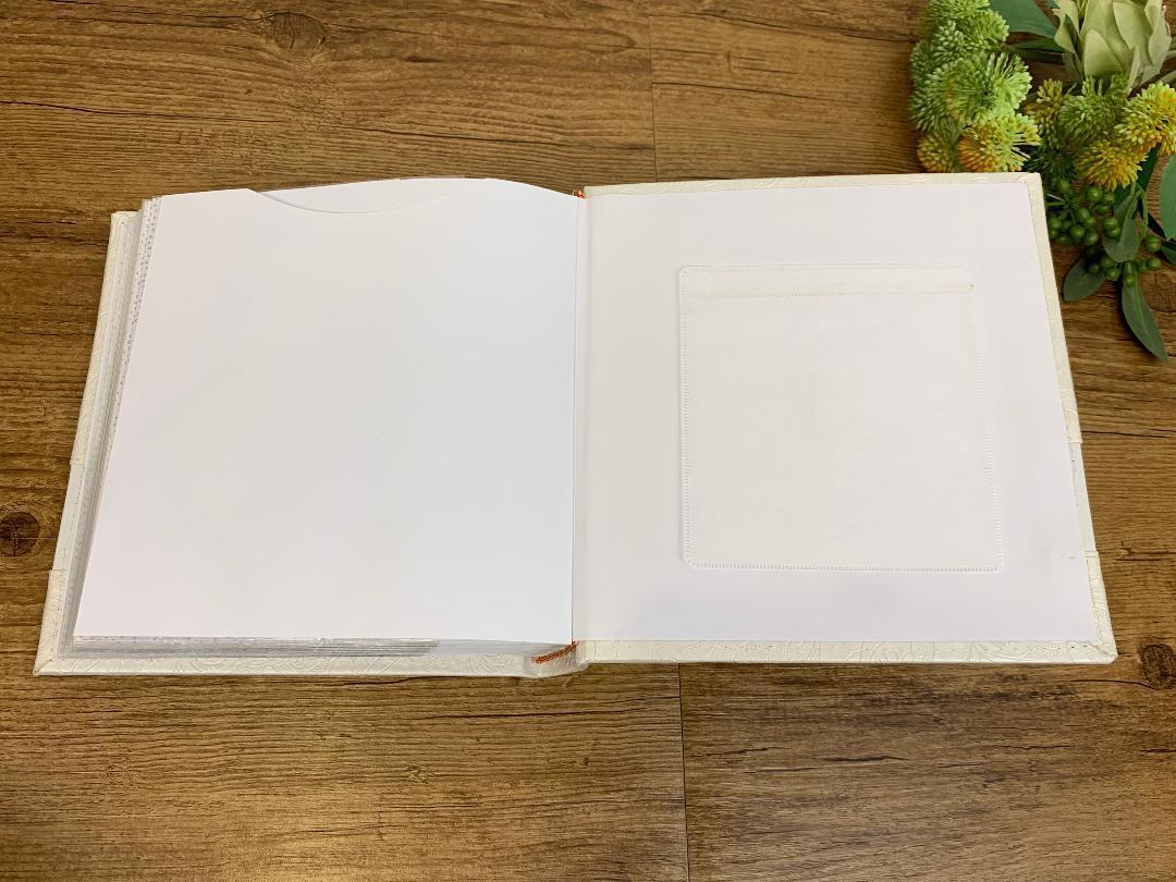 Wedding Photo Albums 200 Pocket Ivory Cover Album with Front Picture Window