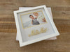 Mr & Mrs Wedding Photo Frame White Wood Picture Frame Engagement Newlywed gift