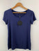 Caroline Morgan Short Sleeve Top Scoop Neck T-Shirts Basic Tee Tops Plain Colour