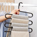 Trouser Hangers Multi Layers Metal Hangers 5 Tier S Shaped Pants Clothes Hanger