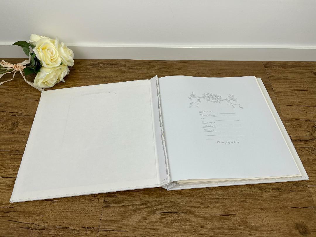 Engagement Photo Album DYI Scrapbook Self Adhesive Front Picture Window 33cm