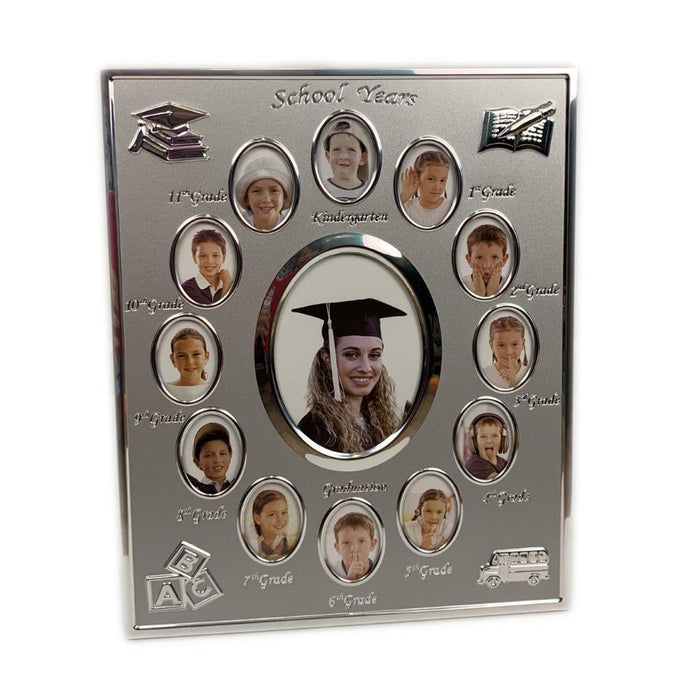 School Years Photo Frames Photos K-12 Collage Picture Frame with 13 Openings