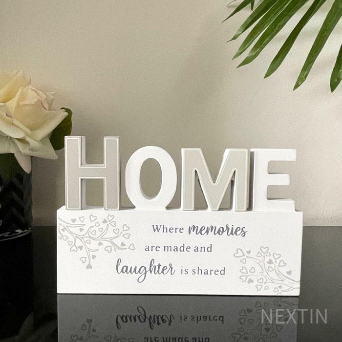 Wooden Home Sign Family Plaque Signs Table Centerpiece Farmhouse Decor 20cm