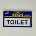 Toilet Signs Self Adhesive White WC Restroom Bathroom Sign Office Restaurant