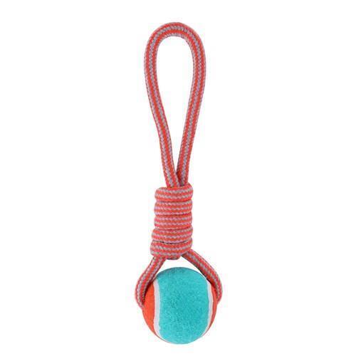 Dog Toys with Tennis Ball Rope Tough Dog Chew Toy for Aggressive Chewers 24cm