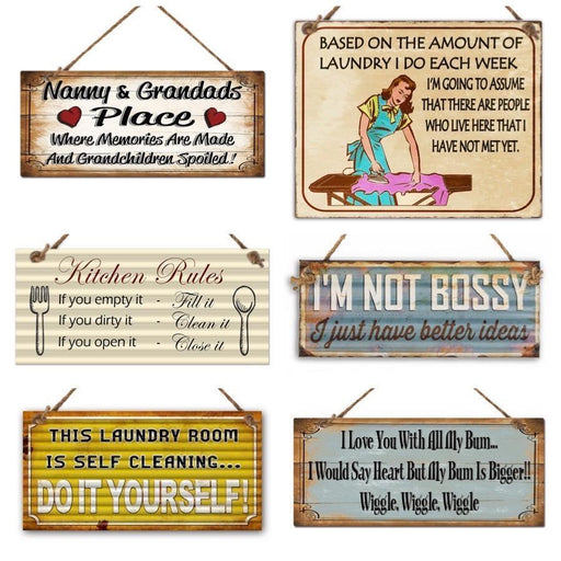 Metal Sign Funny Country Vintage Retro Tin Hotel Guest Home Signs Wall Decor