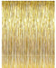 Foil Gold Metallic Fringe Tinsel Curtain Photo Backdrop Door Party Decorations