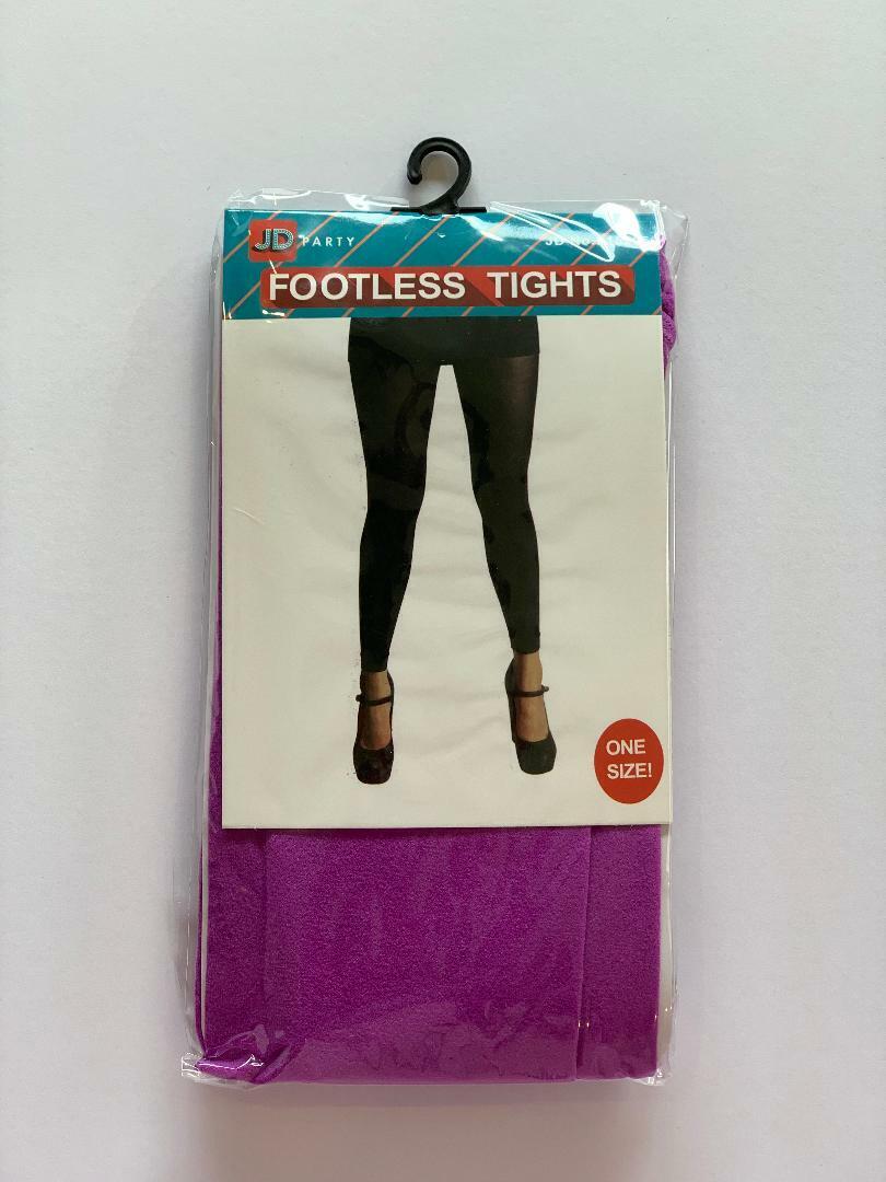 Women Ladies Leggings Footless Party Costume Legging Colorful Black Pink Green