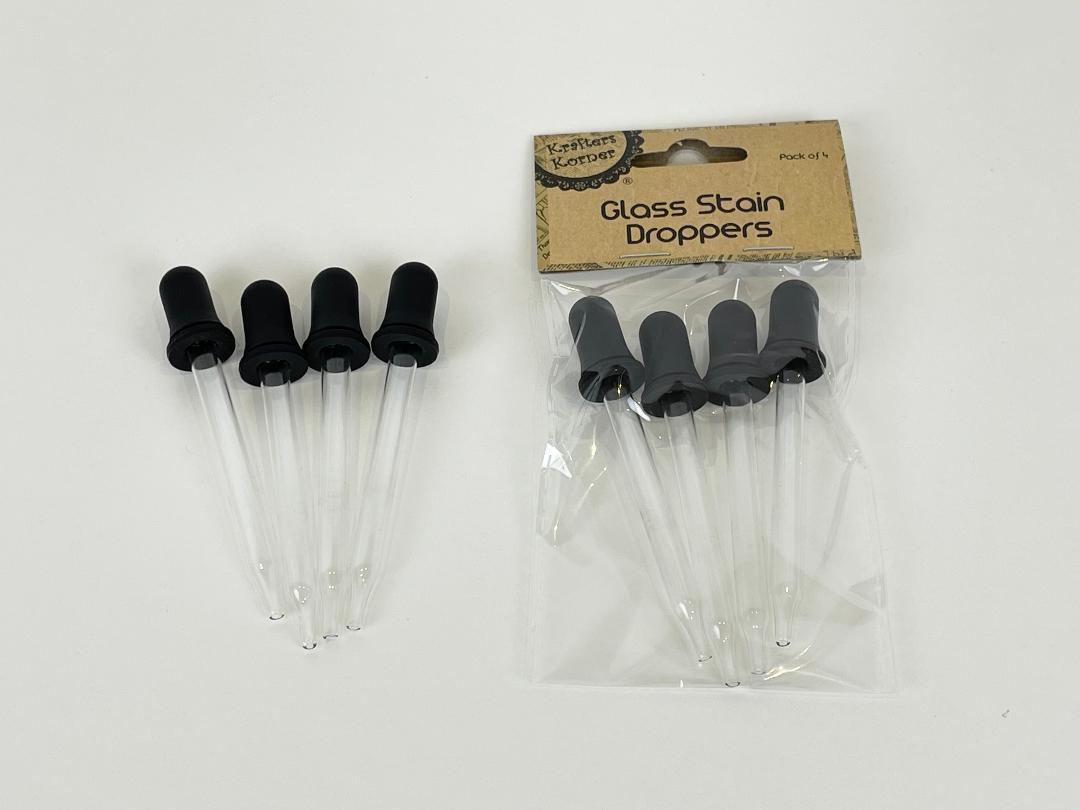 Glass Stain Droppers Squeezable Eye Pipette Liquid Dropper for Essential Oil