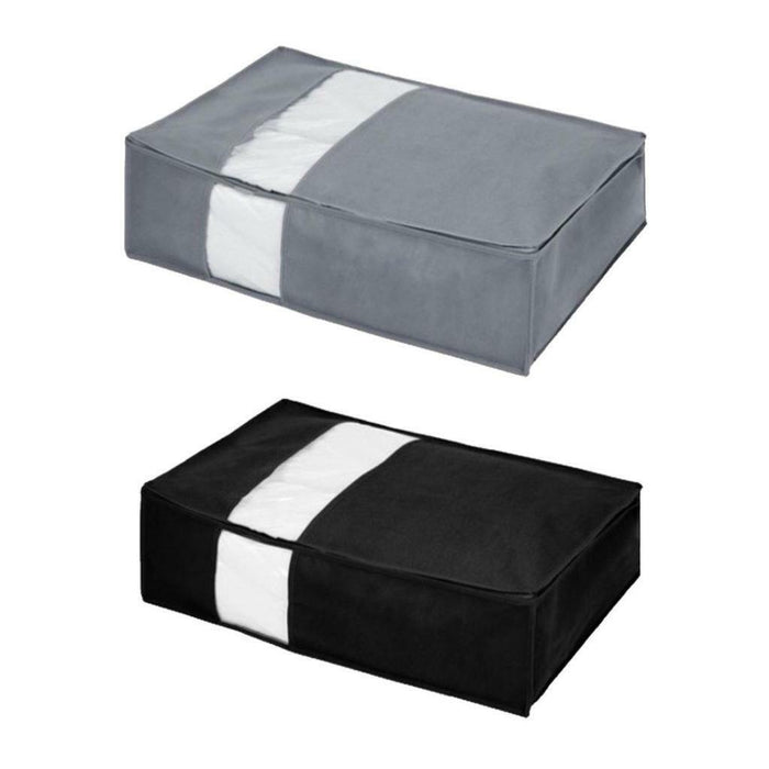 Clothes Storage Bags Bins Under Bed Storage Quilt Blanket Foldable Organiser 2pc