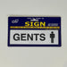 Gents Ladies Toilet Signs Self Adhesive White Restroom Sign Office Restaurant 2p