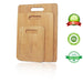 Bamboo Cutting Board Set for Kitchen Serving Chopping Boards Wooden Wood 3 pcs