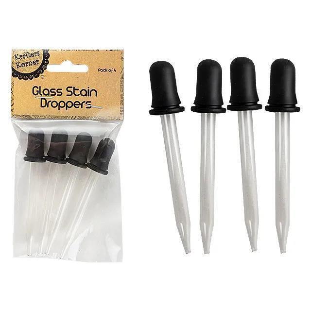 Glass Stain Droppers Squeezable Eye Pipette Liquid Dropper for Essential Oil