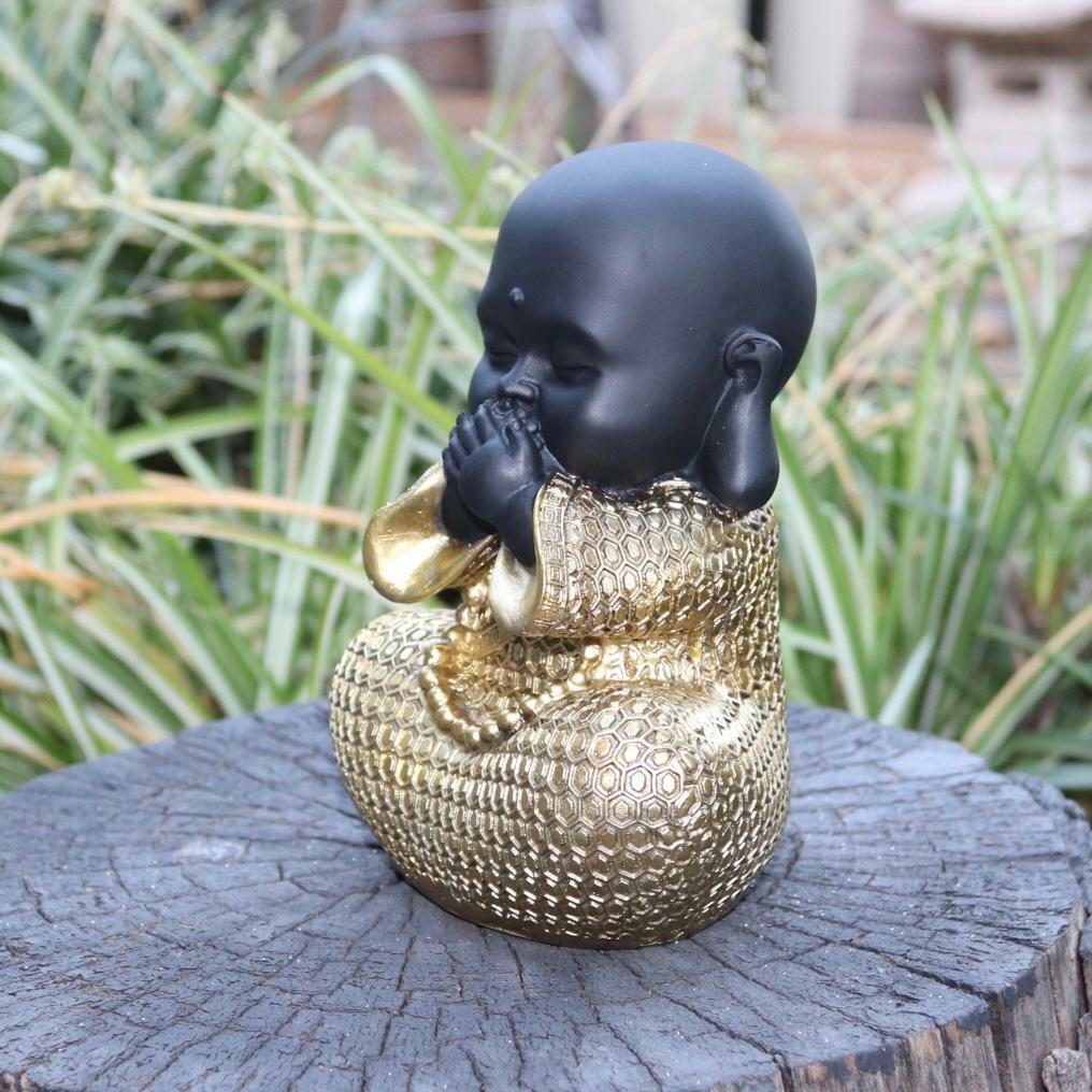 Buddha Statues Wise Monks No Evil See Speak Hear Ornament Figurines Set of 3