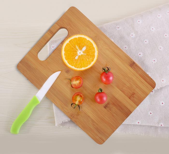 Bamboo Cutting Board Set for Kitchen Serving Chopping Boards Wooden Wood 3 pcs