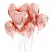 Heart Foil Balloons Gold Rose Gold Bridal Shower Decorations Balloon Wedding Hen