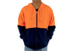 Hi Vis Safety Workwear Jacket Winter Work Hoodie Jumper Fleece Yellow Orange