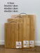 Large Bamboo Chopping Board for Kitchen Serving Cutting Boards Set Wooden Wood