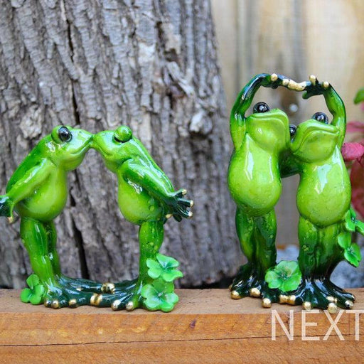 Frogs Decorative Lovers Frog Figurines Statues Garden Home Décor Ornaments