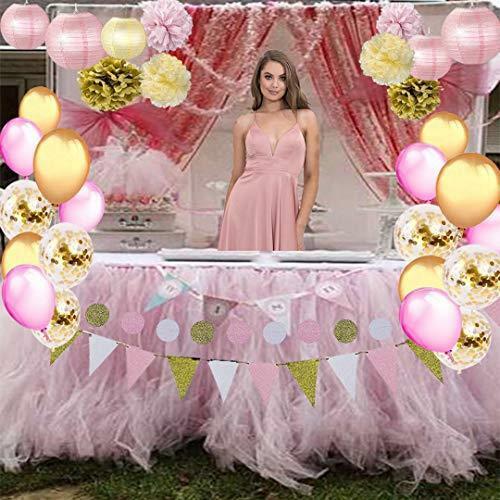 Pink Gold Balloon Confetti Balloons Party Decorations 30cm Wedding Birthday