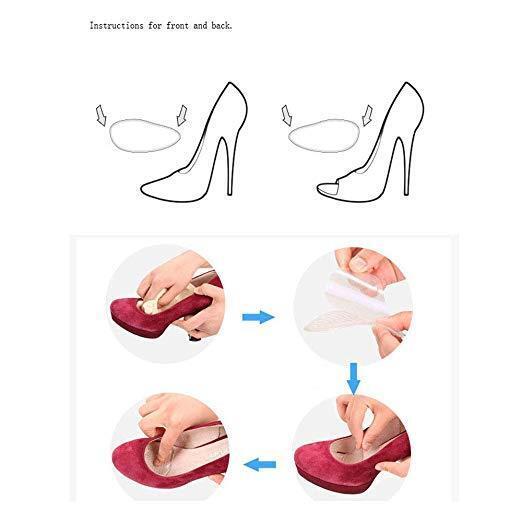 Gel Cushion Insole Pads Women Ball of Foot Pain Relief High Heels Shoes Inserts
