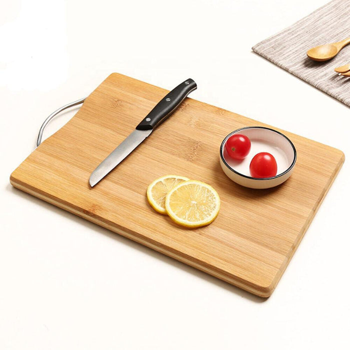 Large Bamboo Chopping Board for Kitchen Serving Cutting Boards Set Wooden Wood