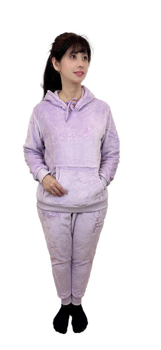 Women Pyjamas Pyjama Set Soft Plush Fleece Warm Winter Sleepwear Pajamas s8-18