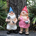 Garden Gnome Naked Nude Gnomes Cooking Naughty Gnome Statue Kitchen 2 x 27cm