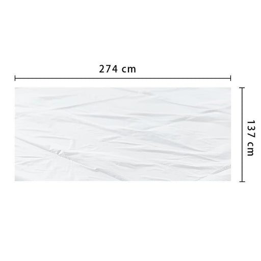 Plastic Table Cloth for Parties Disposable Tablecloths White Rectangle 137x274cm