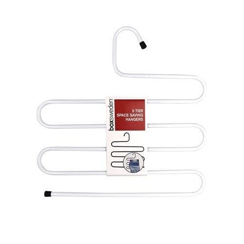 Trouser Hangers Multi Layers Metal Hangers 5 Tier S Shaped Pants Clothes Hanger