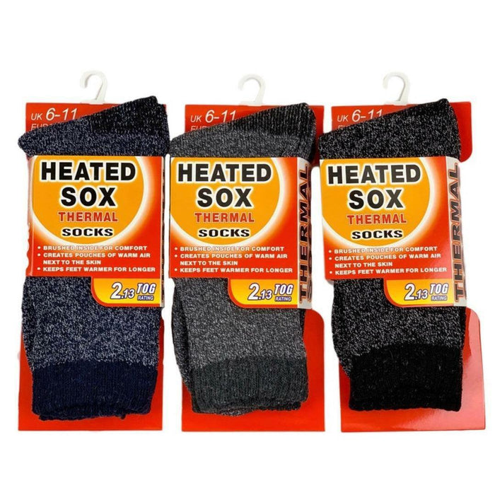 Men Warm Thermal Socks Heated Sox Winter Work Thick Heat Soft Sock Mens AUS 8-11