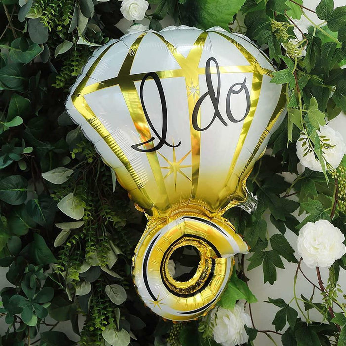 Big Ring Foil Balloon I do Balloons Gold Bridal Shower Decorations Wedding 70cm