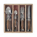 Chateau Laguiole Cutlery Set & Steak Knife Stainless Steel Dinner Wood Colour